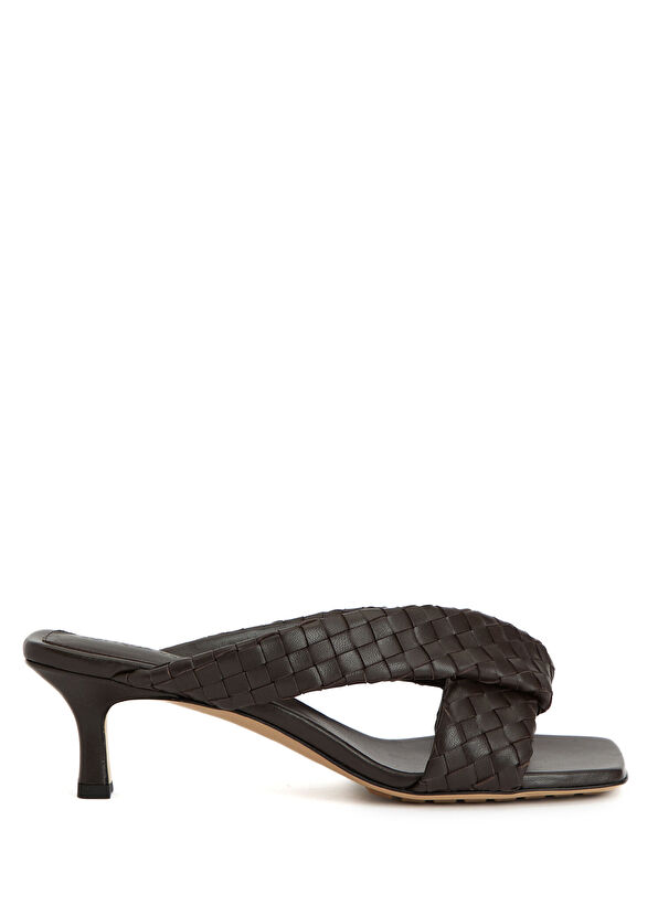 Riva Kahverengi Kadın Deri Terlik - Görsel 2