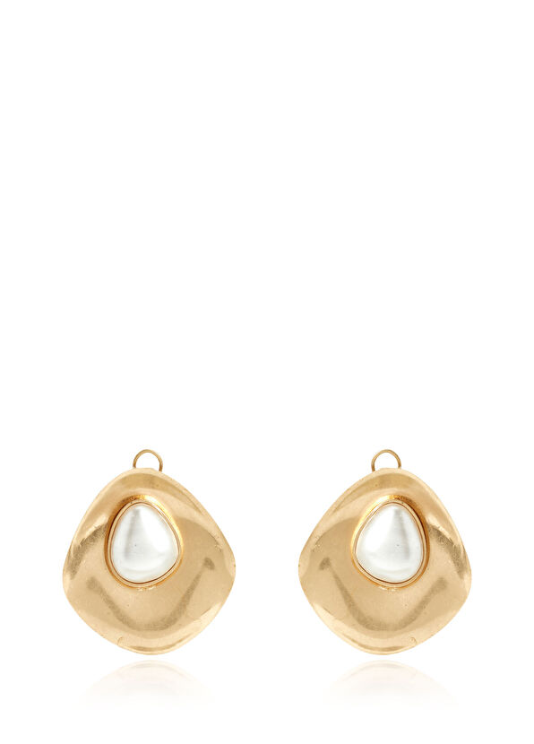 Beymen Club Pearl Detail Asymmetrical Women's Earrings - 1