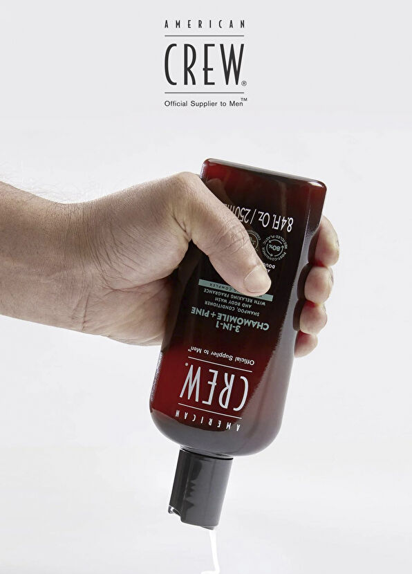 American Crew 3in1 Chamomile & Pine With Relaxing Fragrance 3-in-1 Clarifying Shampoo for Men 1000 ml - 4