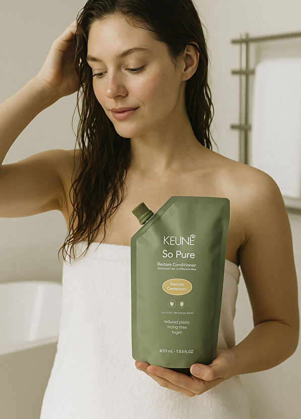 Keune So Pure Polish Straightening Refill Shampoo 400 ml - 2