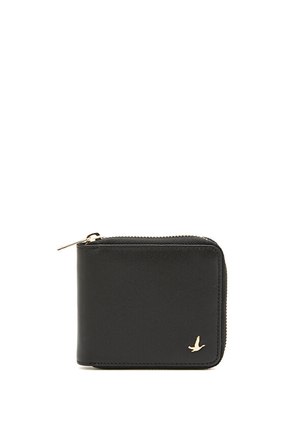 Beymen Club Small Black Women's Leather Wallet - 1