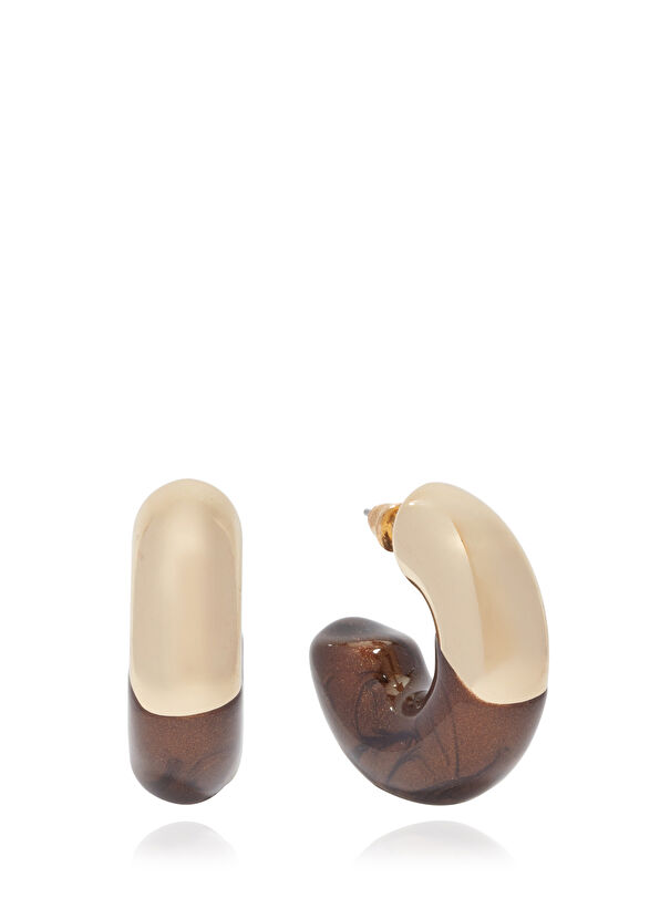 Beymen Club Gold Kahverengi Kadın Küpe - 1