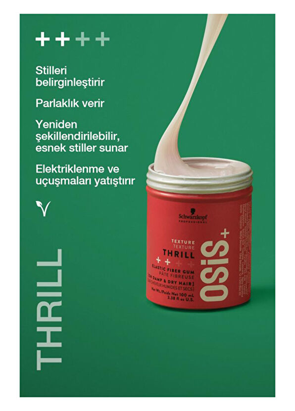Osis Thrill Elastik Lifli Gum Şekillendirici 100 ml - 4