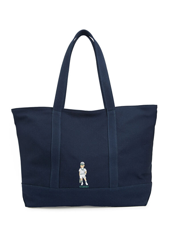 Beymen Club Clubby Navy Blue Women's Canvas Bag - 1