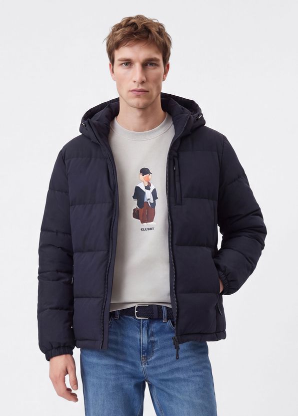 Beymen Club Lacivert Kapüşonlu Puff Mont - 3