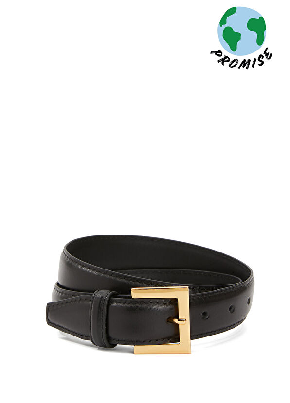 Siyah Kadın Deri Kemer - Görsel 2