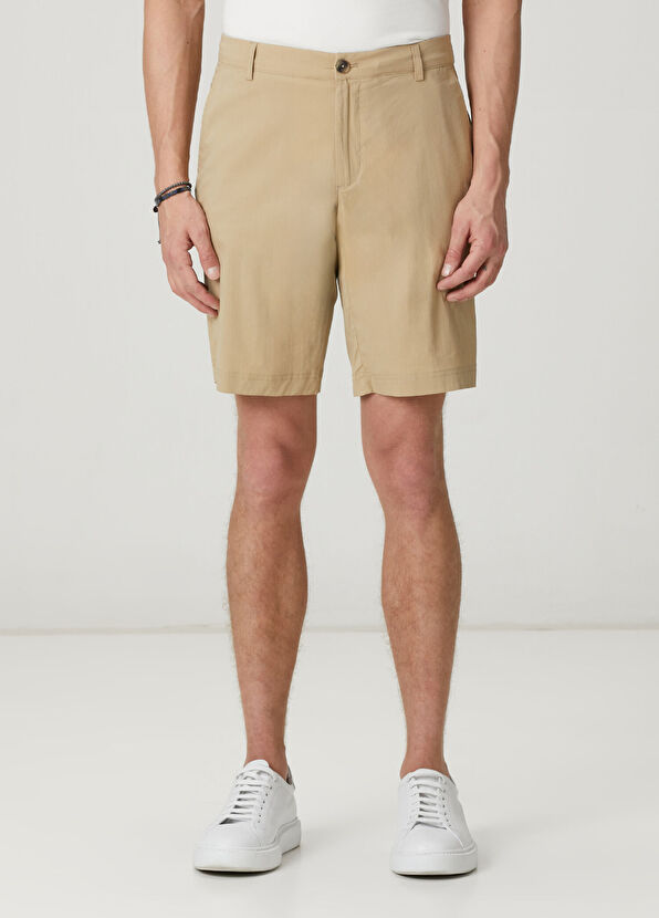 Beymen Club Beige Thin Technical Fabric Shorts - 2