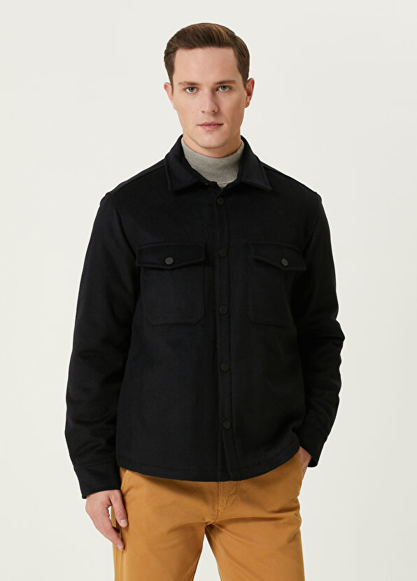 Beymen Club Navy Blue Wool Overshirt - 1