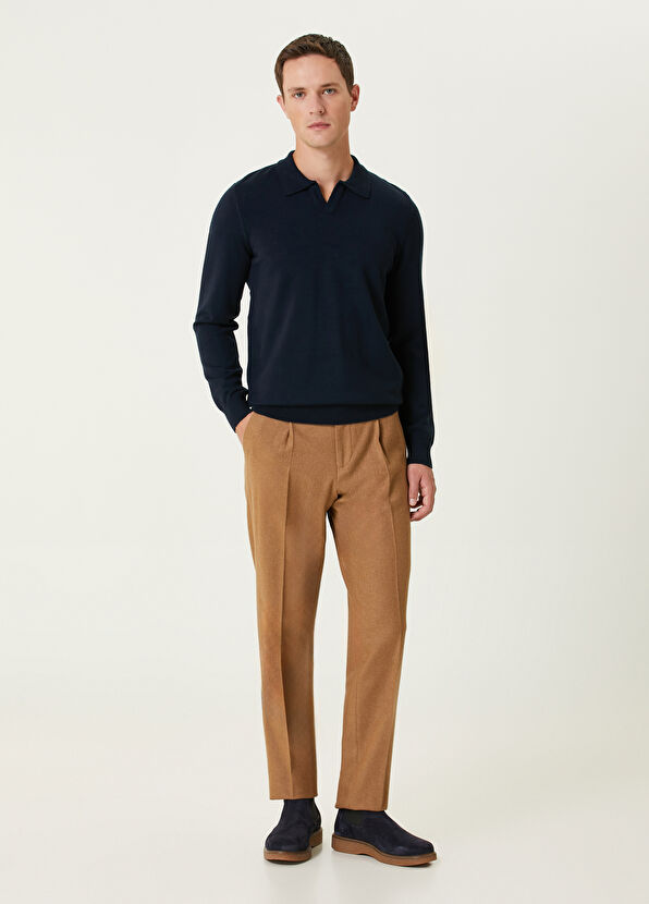 Beymen Club Navy Blue Polo Sweater - 3