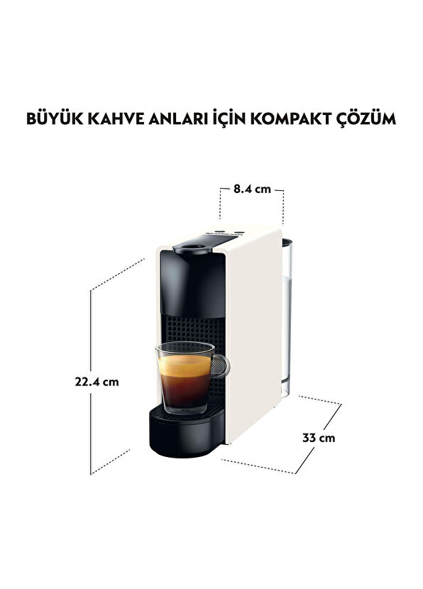 Nespresso C30 White Essenza Mini Kapsüllü Kahve Makinesi - 4
