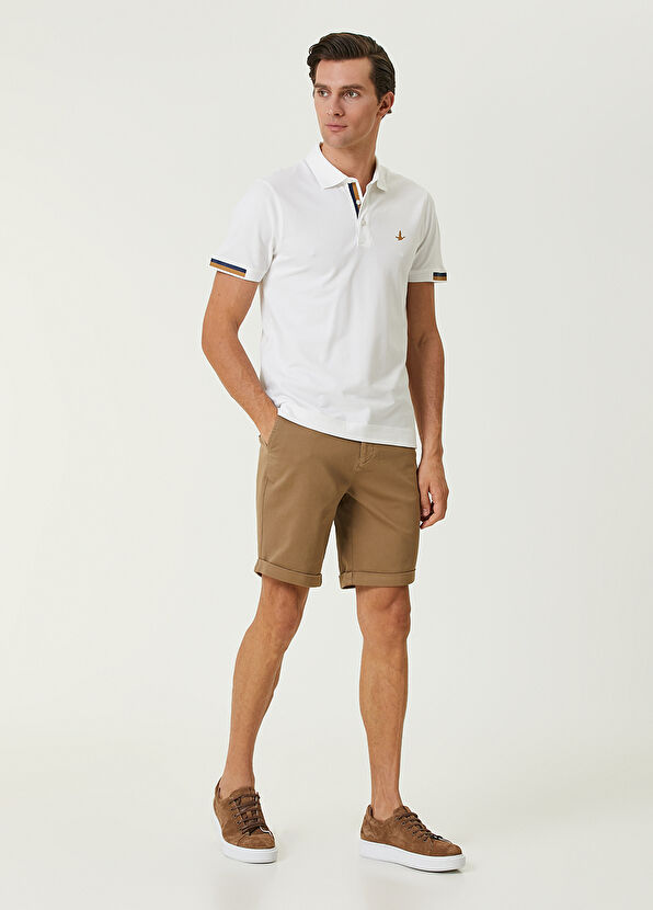 Beymen Club Bej Beli Kordonlu Şort - 1