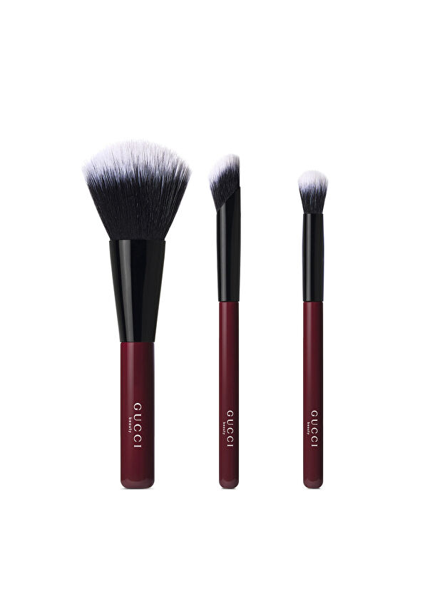 Gucci Mascara Le Magnetisme 01 Ever Black+ Eternite De Beaute Cushion 02 Fair + Beauty Matte Powder Revamp 02 Cool+ Gucci Fırça Seti + Mini Ruj Makyaj Seti - 3