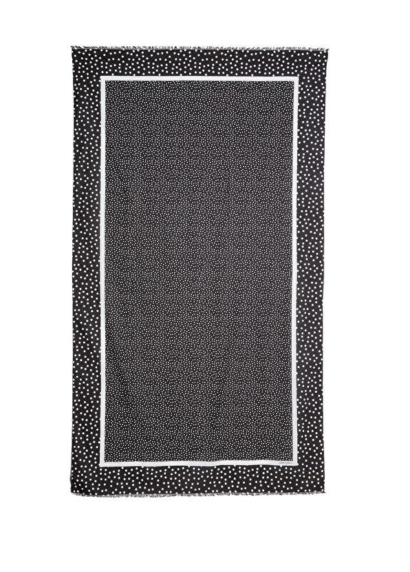 Dolce&Gabbana Siyah Puantiyeli Kadın Şal - 1