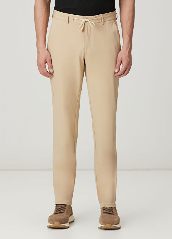 Beymen Club Beige Waist Corded Technical Fabric Trousers - 2