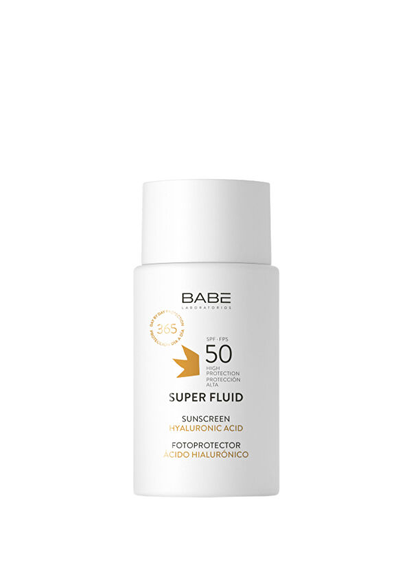 Babe Laboratorios Facial Sunscreen Super Fluid  Hyaluronik Asit İçeren SPF50 Yüz Güneş Kremi 50 ml - 1