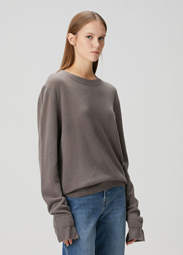 Aya Muse Gray Wool Sweater - 1