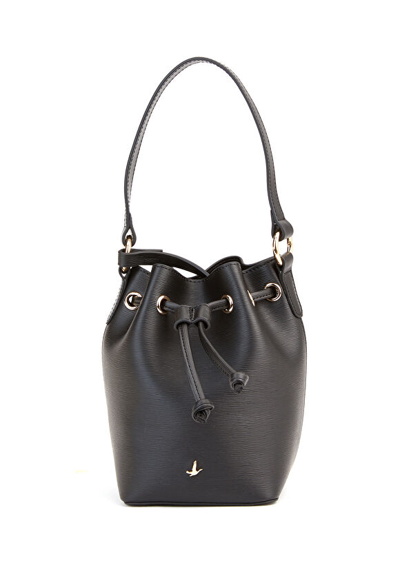 Beymen Club Soho Mini Black Logo Women's Drawstring Bag - 1