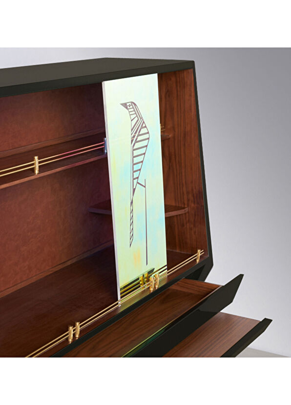 Gaen Studio Sobu G Koyu Gri İçki Dolabı - 2