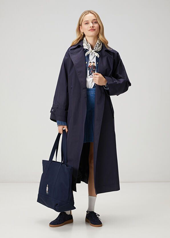 Beymen Club Papertouch Oversized Lacivert Pardösü - 1