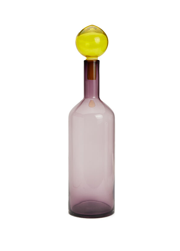 Pols Potten L Purple Glass Bottle - 1