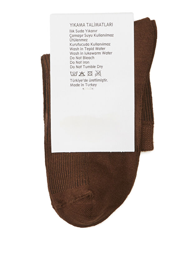 Beymen Club Brown Women's Bamboo Socket Socks - 2