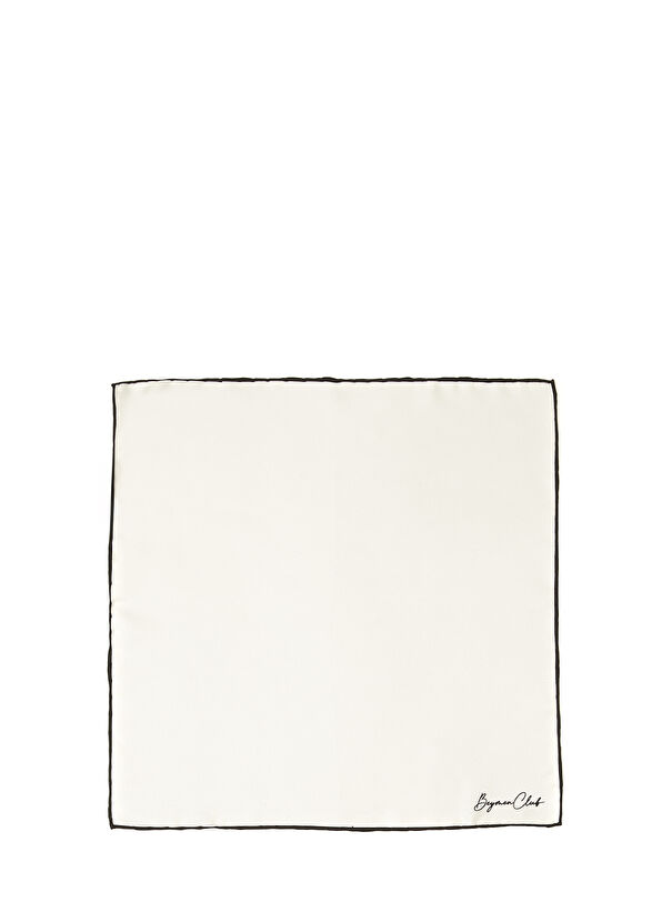 Beymen Club Beyaz İpek Poşet Mendil - 1