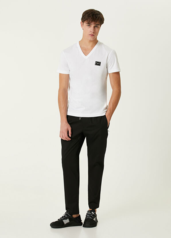 Siyah Beli Kordonlu Pantolon - Görsel 3