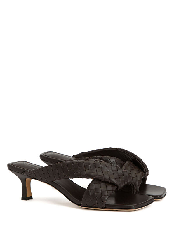 Riva Kahverengi Kadın Deri Terlik - Görsel 3