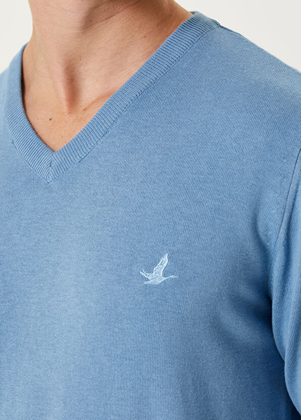 Beymen Club Mavi V Yaka Kazak - 4