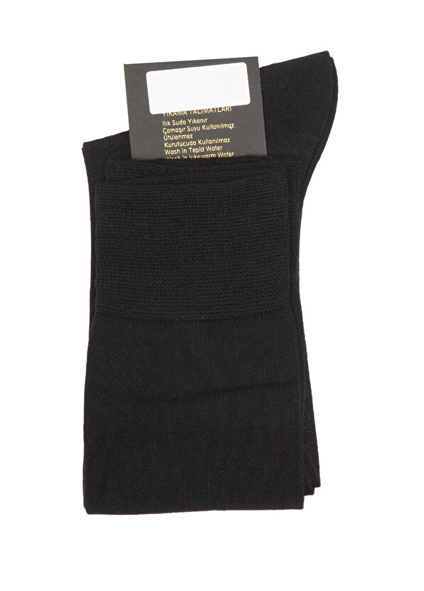 Siyah Erkek Bambu Çorap - Görsel 3
