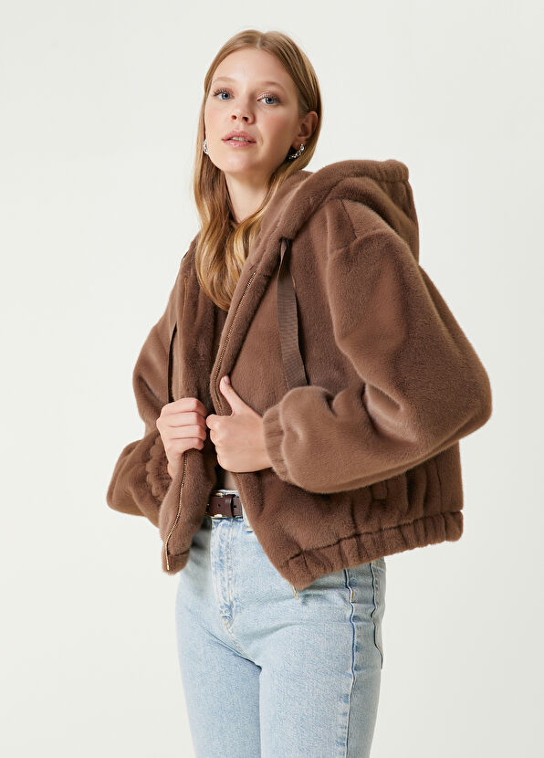 Beymen Club Vizon Kapüşonlu Kısa Mont - 1