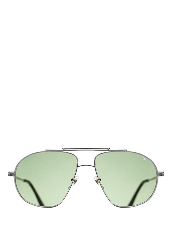 CharlieMax Milano Arco Metal Silver Color Men's Sunglasses - 1