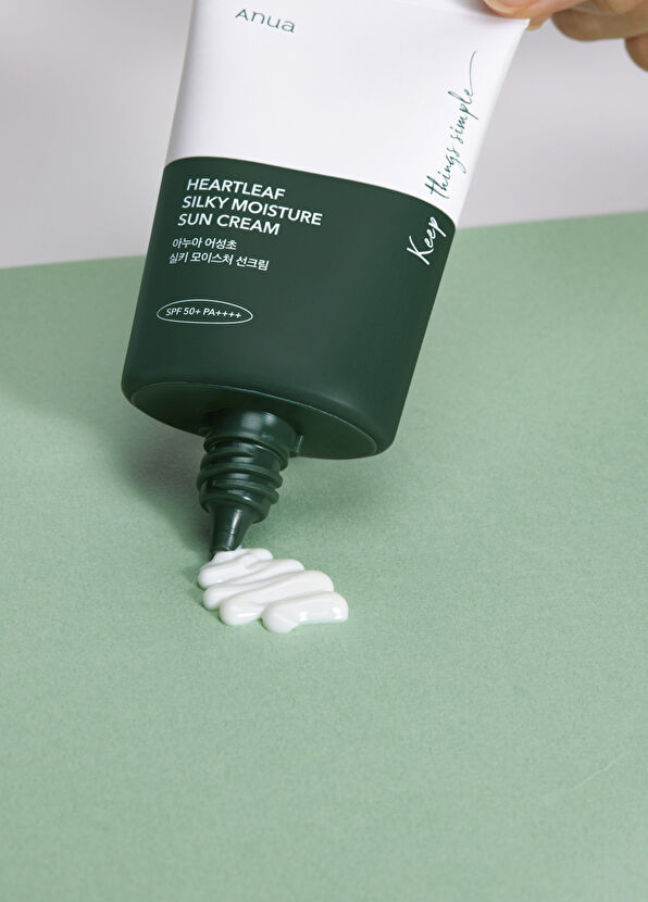 Anua Heartleaf Silky Moisture Cildi Sakin Tutan Nemlendiren İpeksi Dokulu Güneş Kremi 50 ml - 2