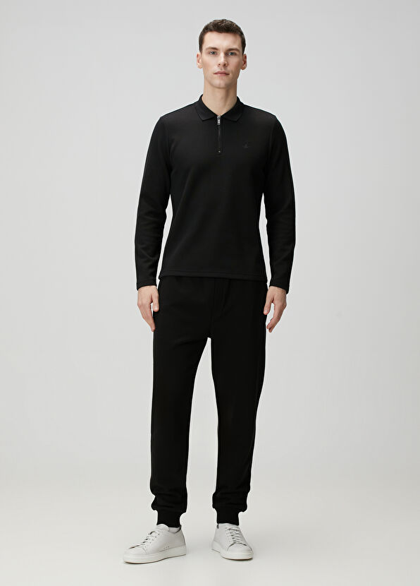 Beymen Club Siyah Beli Kordonlu Jogger Eşofman Altı - 1