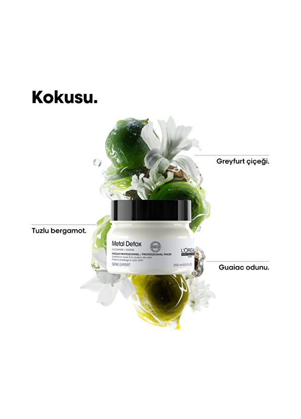 Loreal Professionnel Serie Expert Metal Detox İşlem Görmüş Saçlar için Maske 250 ml - 4