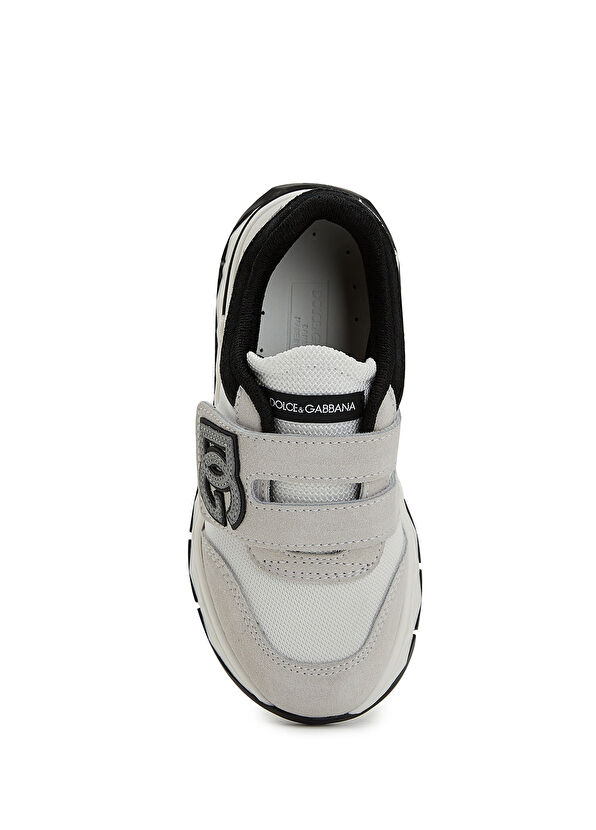 Dolce&Gabbana Siyah Beyaz Erkek Çocuk Süet Sneaker - 4
