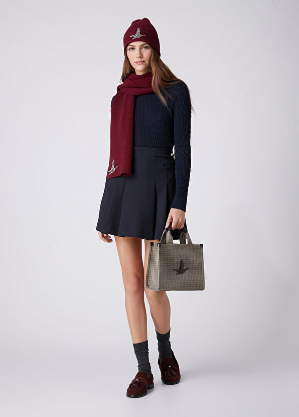 Beymen Club Navy Blue Basic Cable Knit Sweater - 2