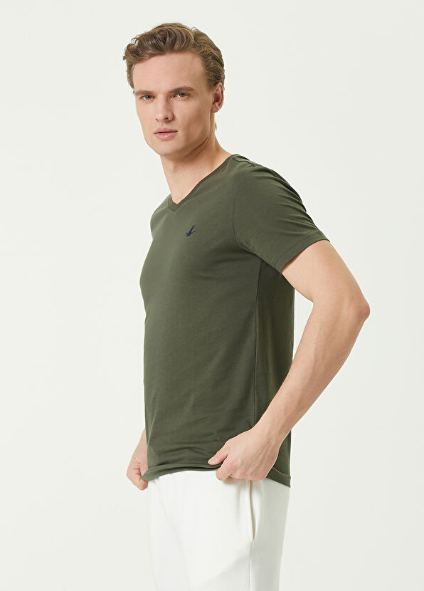 Beymen Club Haki Basic T-shirt - 2