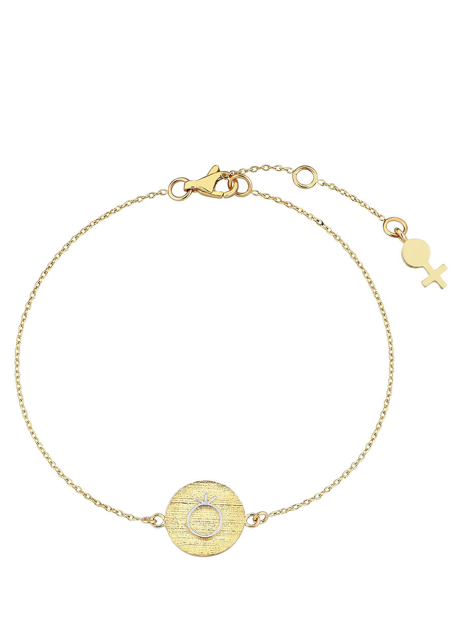 Her Story Sarı KADIN Bebek Gold Madalyon Detaylı Kadın Her Story Sarı KADIN Bebek Gold Madalyon Detaylı Kadın