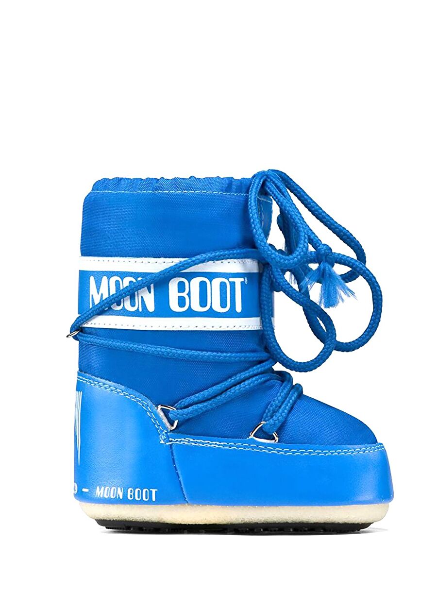 Moon Boot Mavi Logolu Erkek Bebek Kar Botu Mavi