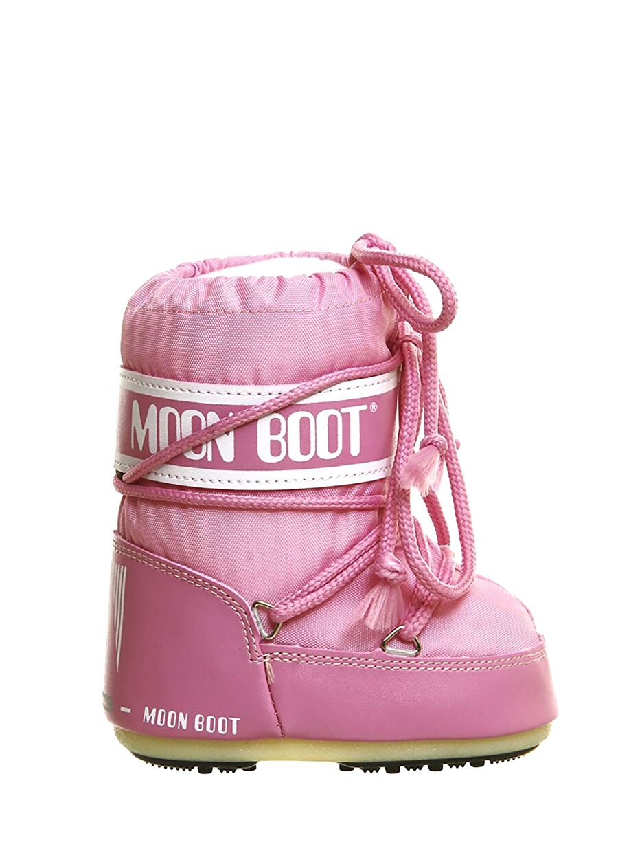 Moon Boot Pembe Logolu Kız Bebek Kar Botu Pembe Moon Boot Pembe Logolu Kız Bebek Kar Botu Pembe