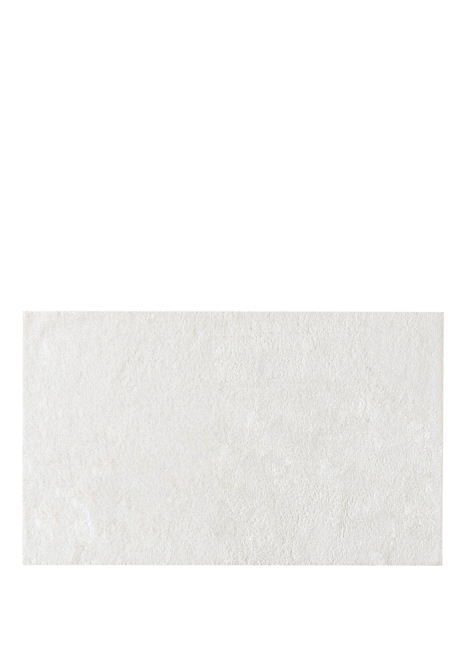 Bamboo Solid Beyaz Banyo Paspası 60x100 cm