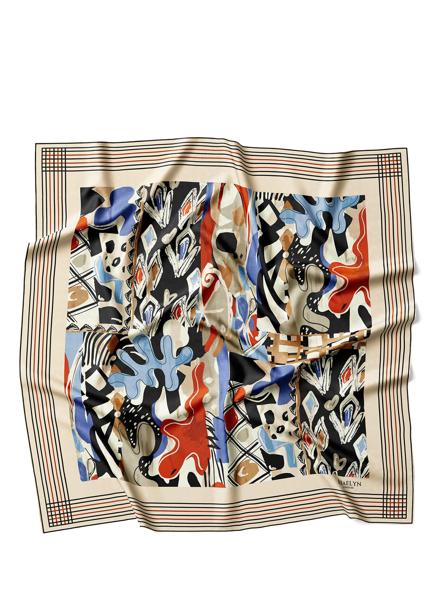 Urban Mosaic Twill İpek Kadın Eşarp