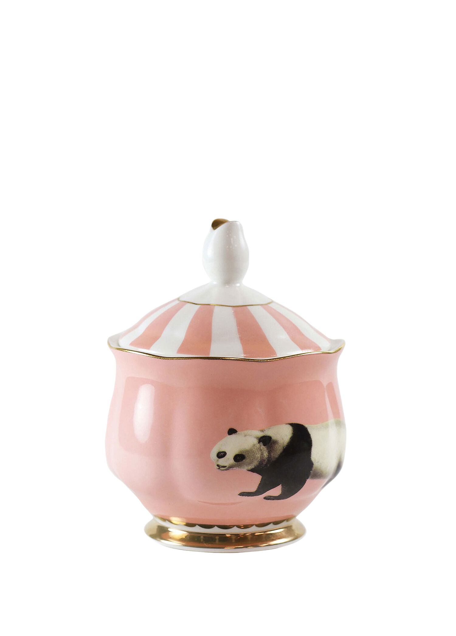 Yvonne Ellen - Animals Pembe Porselen Şekerlik - Pembe