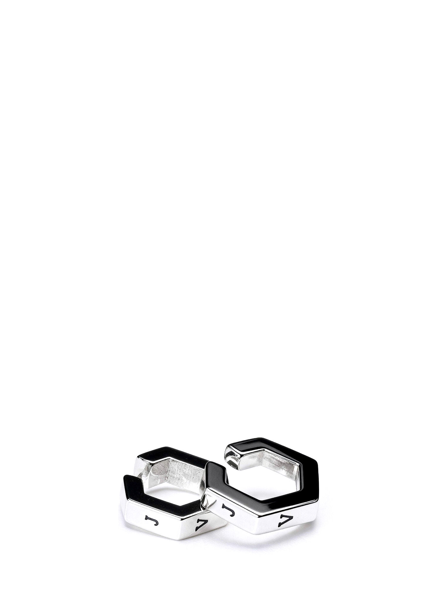 Hexagon Ear Cuff 2'li Unisex Kıkırdak Küpe Seti