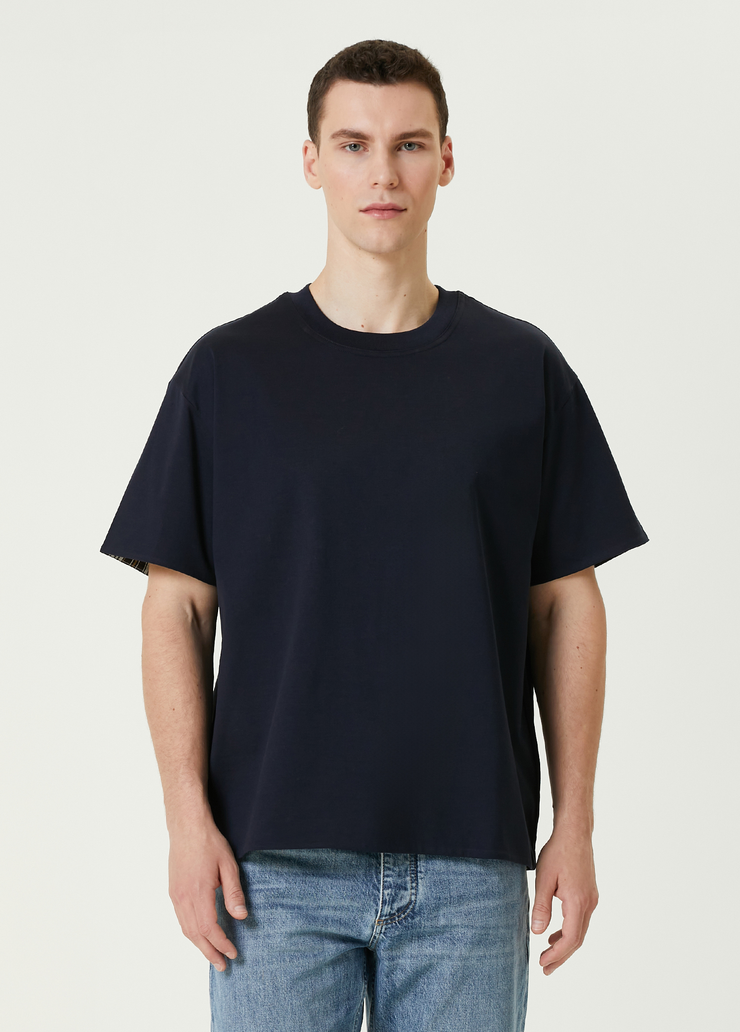 Lacivert Basic T-shirt