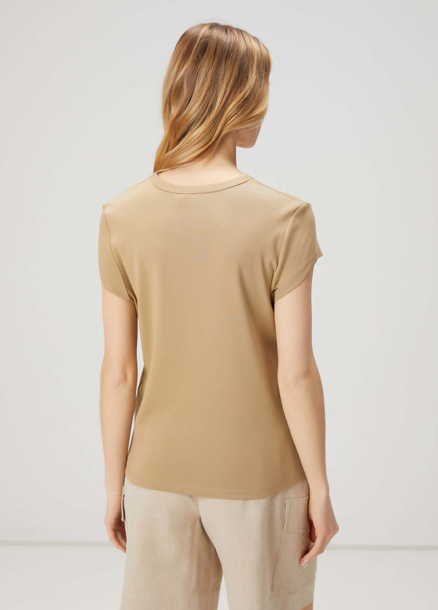 Bej Basic T-shirt_4