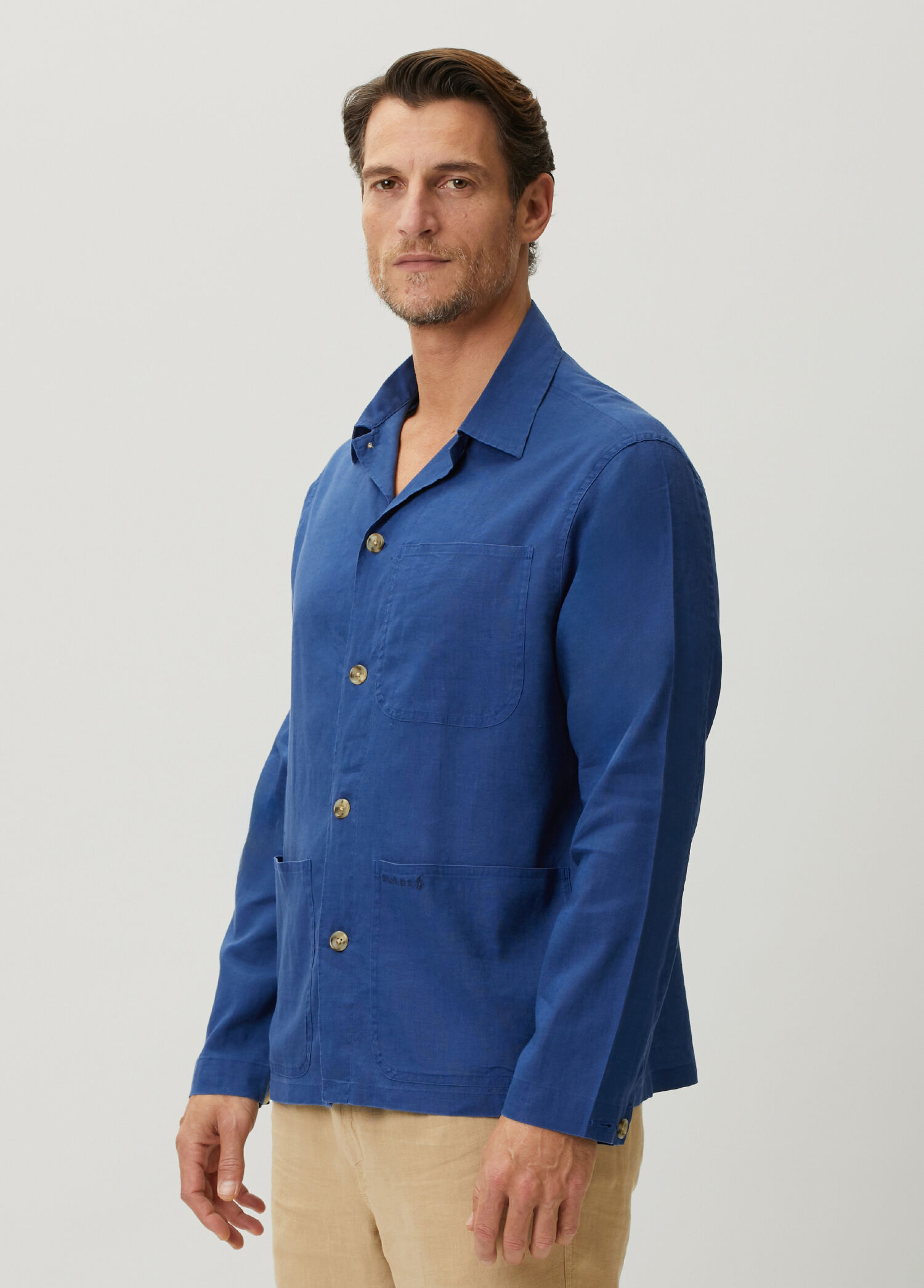 P Polo Ralph Lauren Mavi Keten Gomlek
