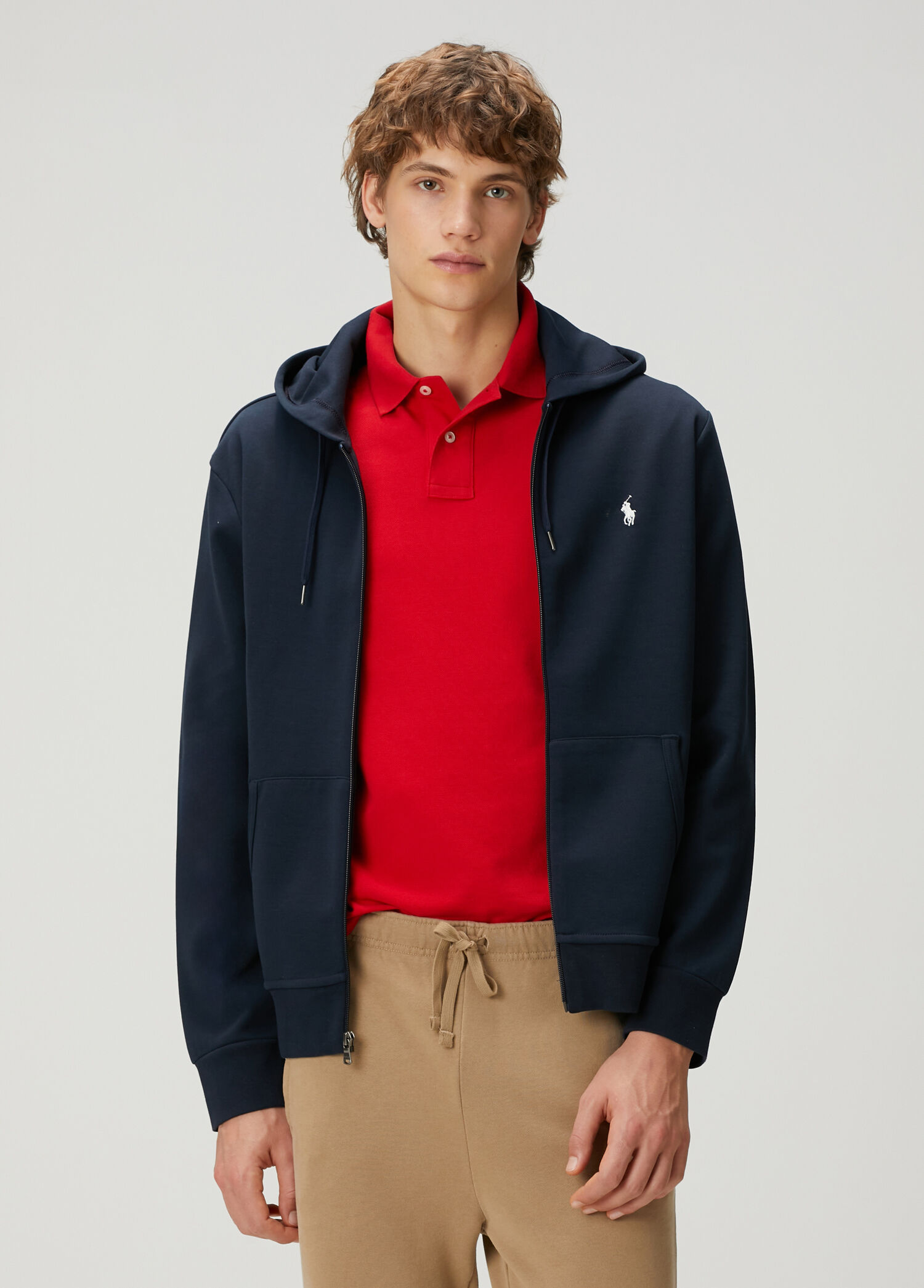 Lacivert Kapüşonlu Sweatshirt