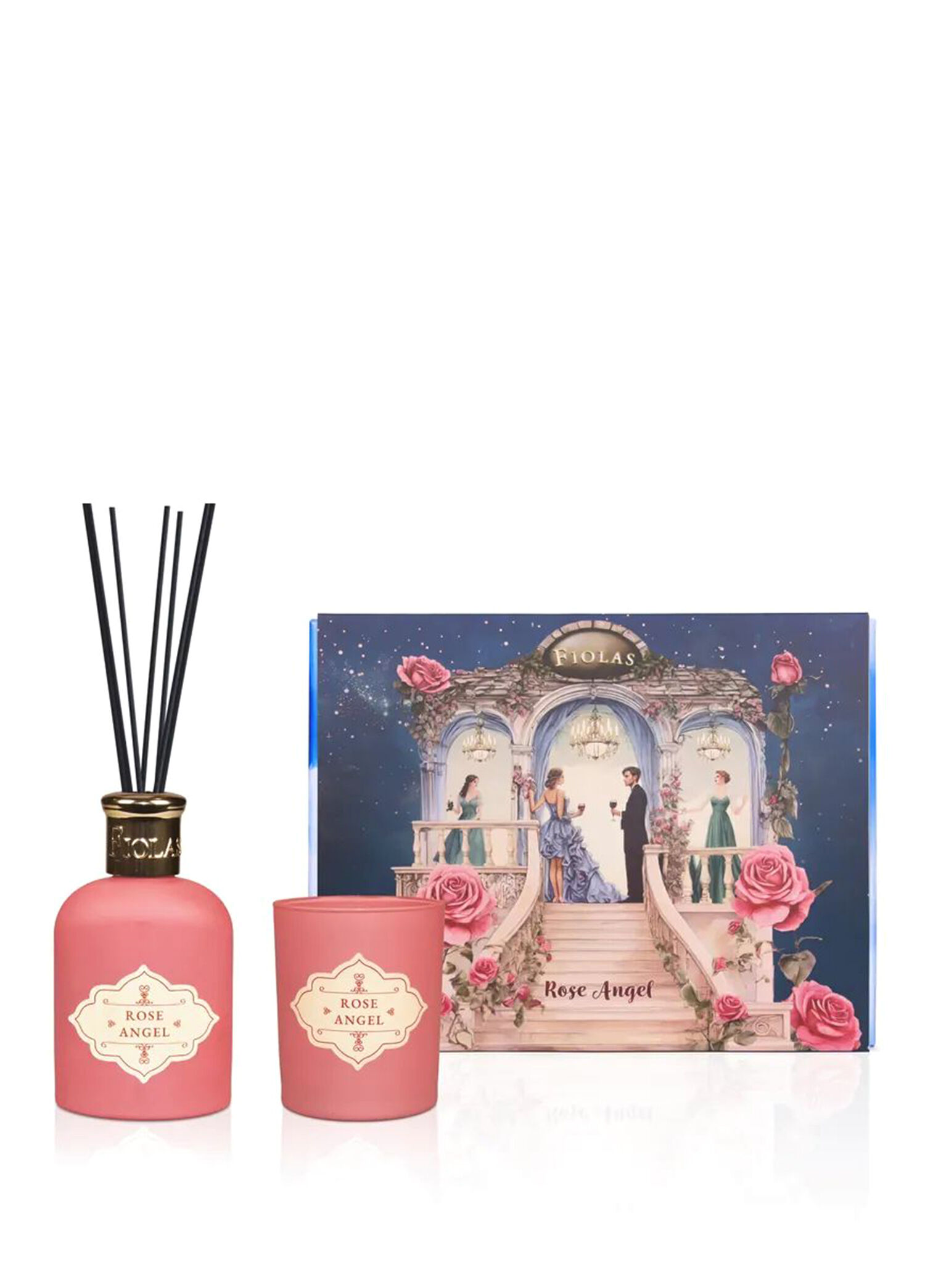 Rose Angel Mum ve Oda Kokusu 2'li Set